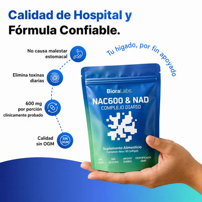 Detox Hepático NAC600 & NAD+