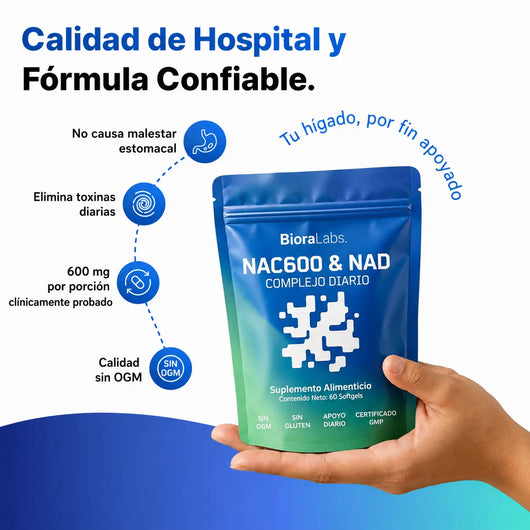 Detox Hepático NAC600 & NAD+