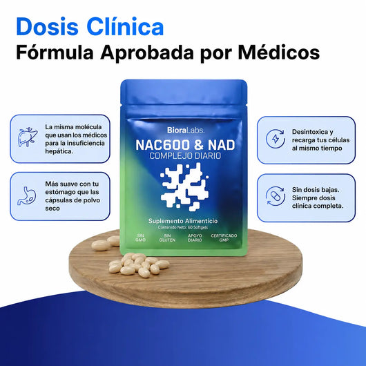 Detox Hepático NAC600 & NAD+