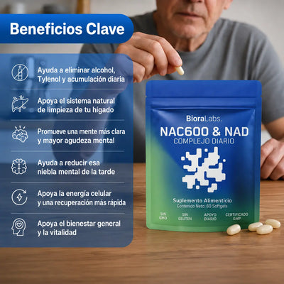 Detox Hepático NAC600 & NAD+